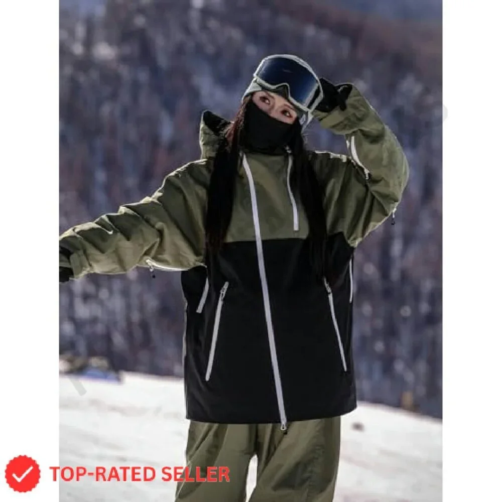 Waterproof Insulated Snowboard Jacket Ski Coat Hooded Winter Hiking Warm